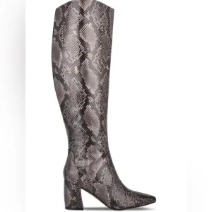 NWOB Marc Fischer Retie 2 Animal Print Zip-up Boots 7.5 M
