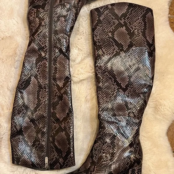 NWOB Marc Fischer Retie 2 Animal Print Zip-up Boots 7.5 M