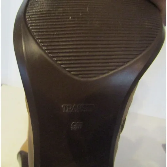 NWOB New York Transit Western Boots Tan Suede Ankle Chunky Heel Size 9M