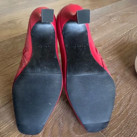 NWOB Open Edit Hesper Bootie in Red Salsa