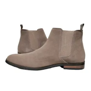 NWOB TR Premium Suede Genuine Leather Chelsea Ankle Boots Men's Roberto Size 12