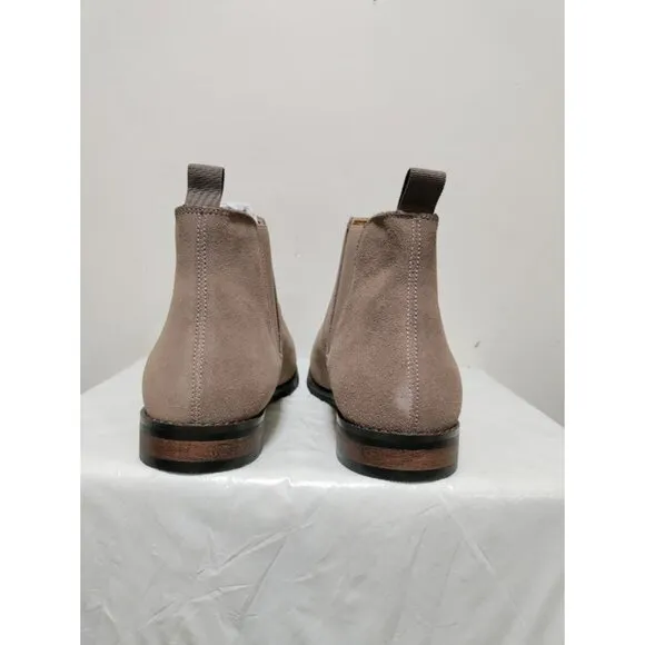 NWOB TR Premium Suede Genuine Leather Chelsea Ankle Boots Men's Roberto Size 12