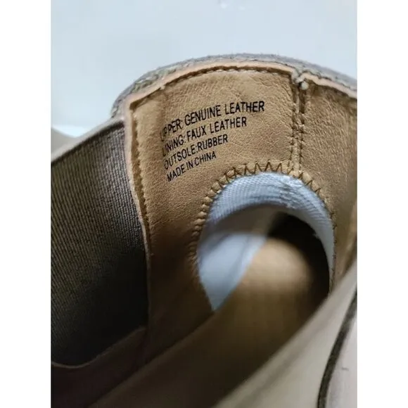 NWOB TR Premium Suede Genuine Leather Chelsea Ankle Boots Men's Roberto Size 12