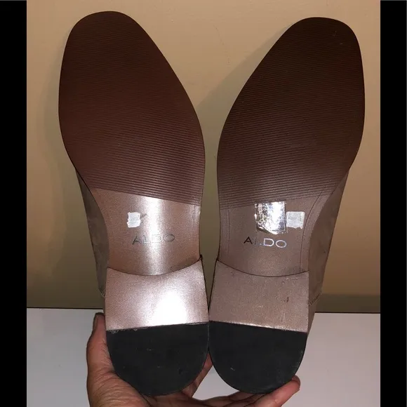 NWOT ALDO ”Lovewia” Taupe Suede Leather Boots
