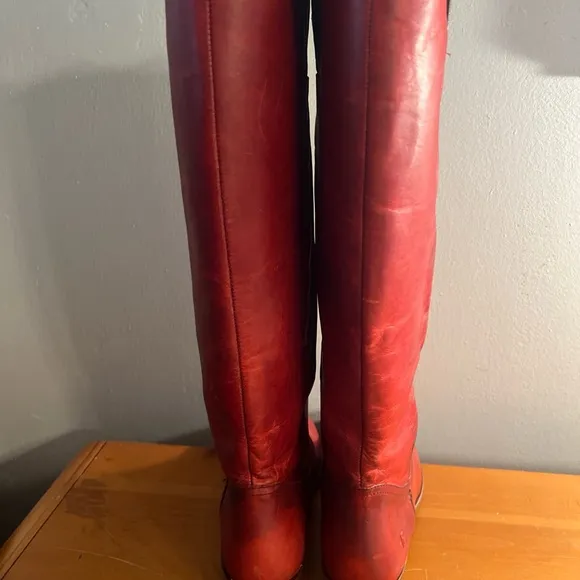 NWOT FRYE  WOMEN MELISSA  WESTERN BOOT COGNAC SIZE 6.5 EUC! $348 Riding Boots