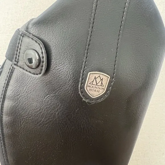 NWOT Mountain Horse Veganza Young Field Black Leather Boots-size 3/4