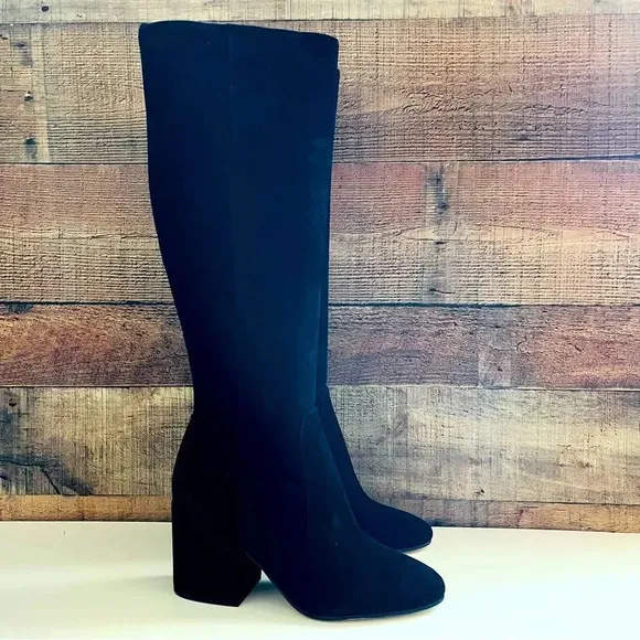 NWOT Sam Edelman Thora Suede Tall Block Heeled Boots