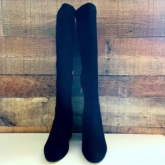 NWOT Sam Edelman Thora Suede Tall Block Heeled Boots