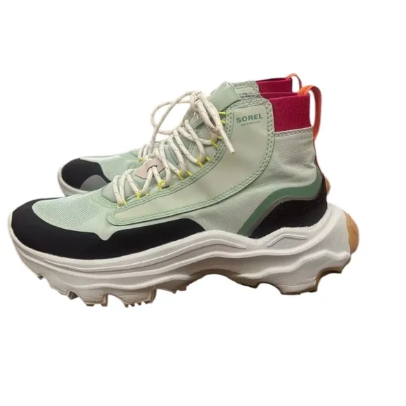 NWOT Sorel Kinetic Breakthru Venture Mid Waterproof Shoe Sea Sprite/Sz 9