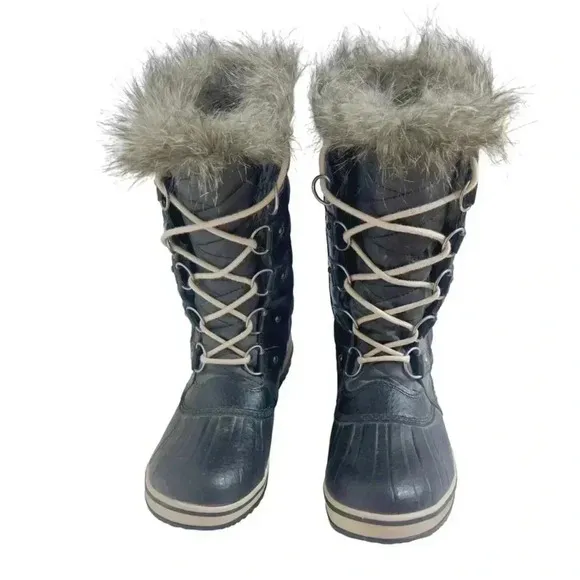 NWOT Sorel Tofino II Waterproof Boot Black Canvas &amp; Leather Size 8
