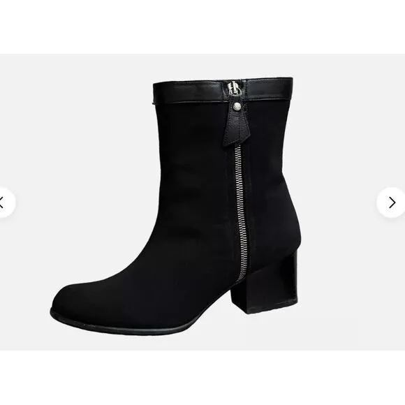 NWOT Stuart‎ Weitzman Womens Goreit Ankle Heeled Boots Waterproof Gore-Tex 5.5