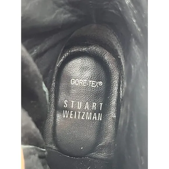 NWOT Stuart‎ Weitzman Womens Goreit Ankle Heeled Boots Waterproof Gore-Tex 5.5