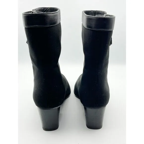 NWOT Stuart‎ Weitzman Womens Goreit Ankle Heeled Boots Waterproof Gore-Tex 5.5