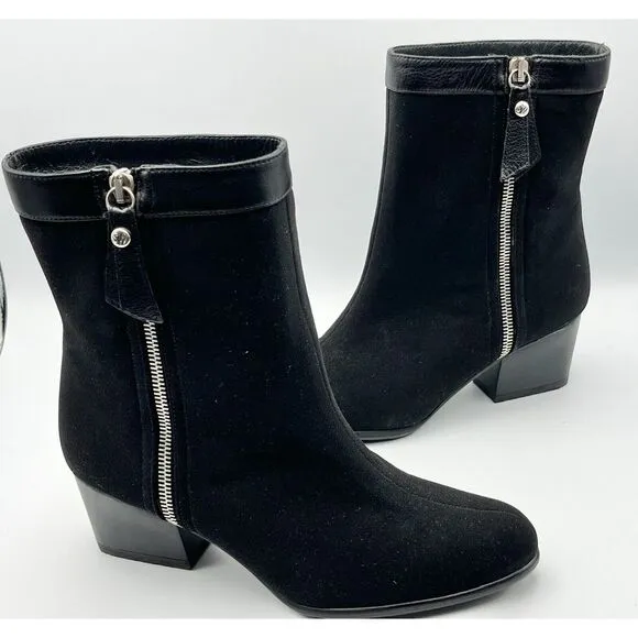 NWOT Stuart‎ Weitzman Womens Goreit Ankle Heeled Boots Waterproof Gore-Tex 5.5