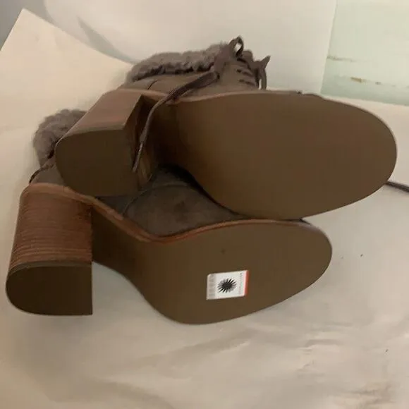 NWOT‎ UGG AUSTRALIA JAXON SUEDE &amp; SHEARING BOOTS SIZE 7 1/2
