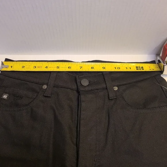 NWT AG Adriano Goldschmied Size 27 Alexxis Black High-Rise Distress Skinny Jeans