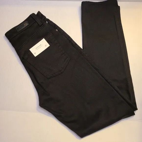 NWT AG Adriano Goldschmied Size 27 Alexxis Black High-Rise Distress Skinny Jeans