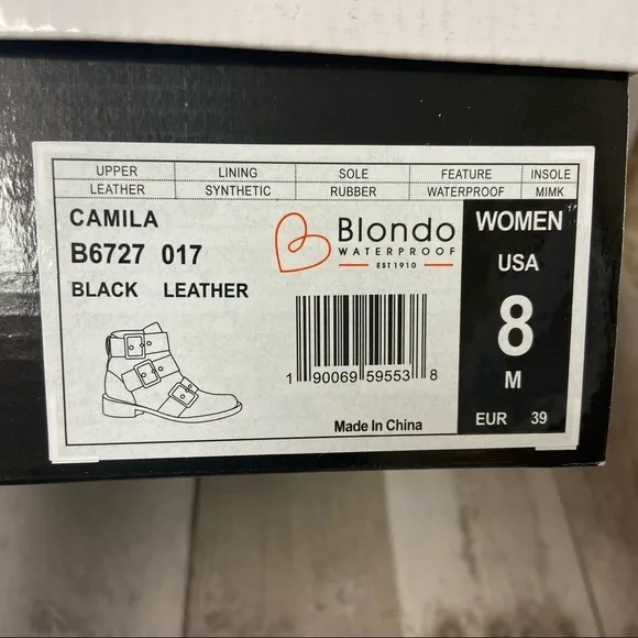 NWT Blondo Camila Leather Boots Size 8