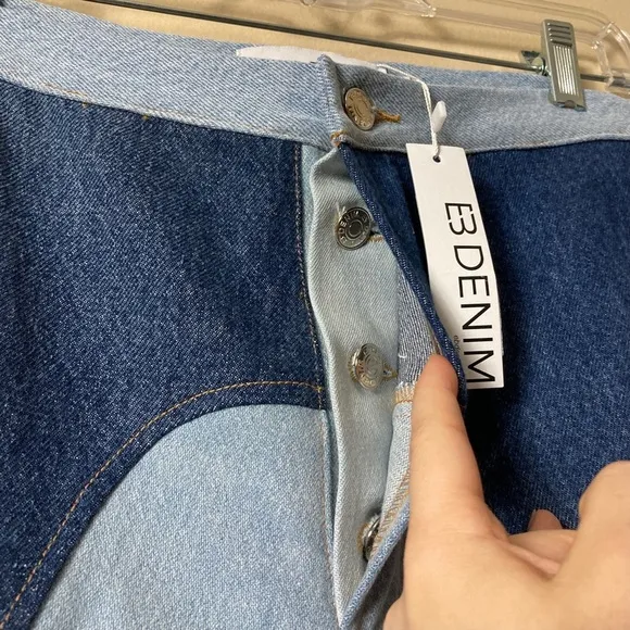 NWT EB Denim Kendall Riding Straight Jeans in Mixed Washes