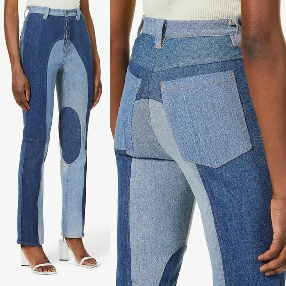 NWT EB Denim Kendall Riding Straight Jeans in Mixed Washes