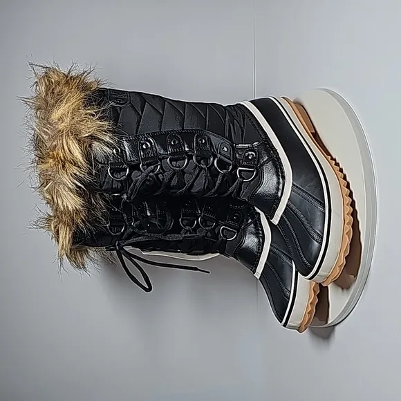 NWT Esprit Evelyn Snow Boots Calf Leather Faux Fur Water Resistant Thinsulate 8