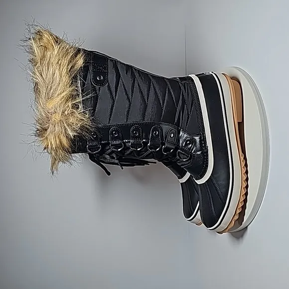 NWT Esprit Evelyn Snow Boots Calf Leather Faux Fur Water Resistant Thinsulate 8