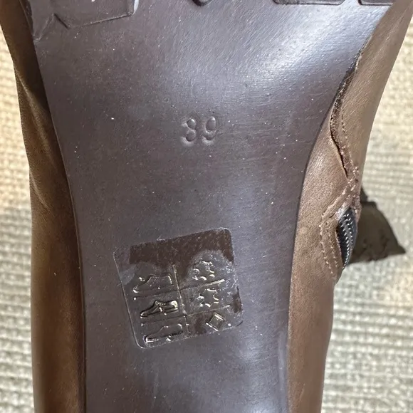 NWT Evado high heel leather lace up boots sz 39