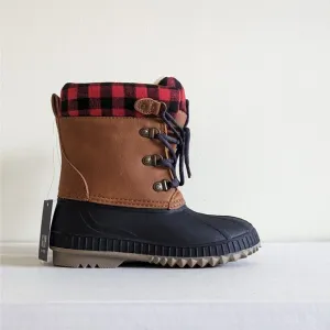NWT Gap Kids Duck Boots Size 1/2 Youth Winter Snow Boots Lace Up Thinsulate