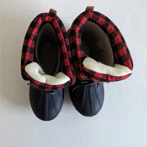 NWT Gap Kids Duck Boots Size 1/2 Youth Winter Snow Boots Lace Up Thinsulate