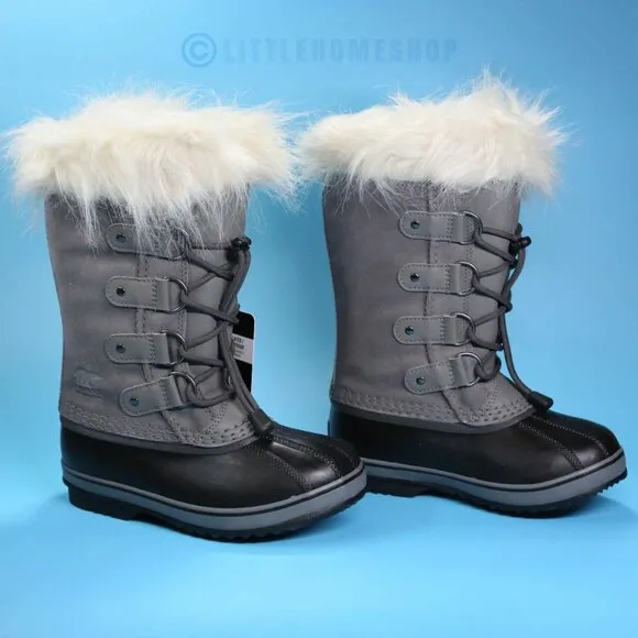 NWT!  JOAN OF ARCTIC™ Youth Waterproof Boot, Quarry Gray, Size 1