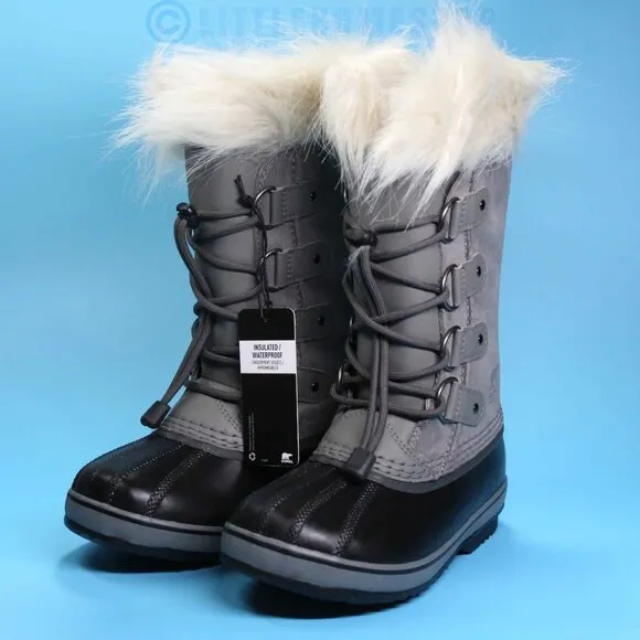 NWT!  JOAN OF ARCTIC™ Youth Waterproof Boot, Quarry Gray, Size 1
