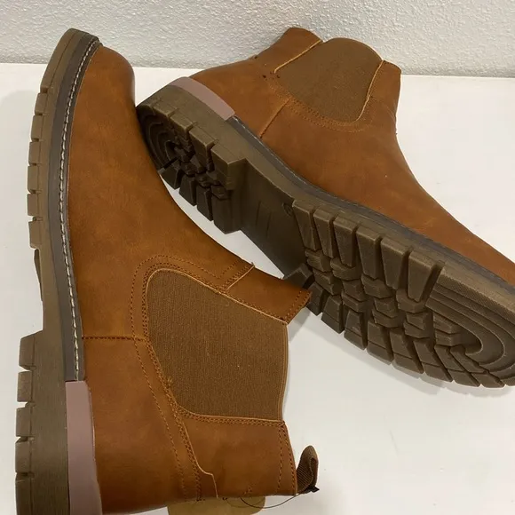 NWT JOUSEN Men’s Chelsea Boots Chukka Retro Slip On |Size 12