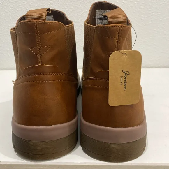 NWT JOUSEN Men’s Chelsea Boots Chukka Retro Slip On |Size 12