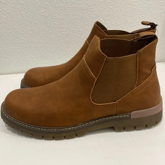 NWT JOUSEN Men’s Chelsea Boots Chukka Retro Slip On |Size 12