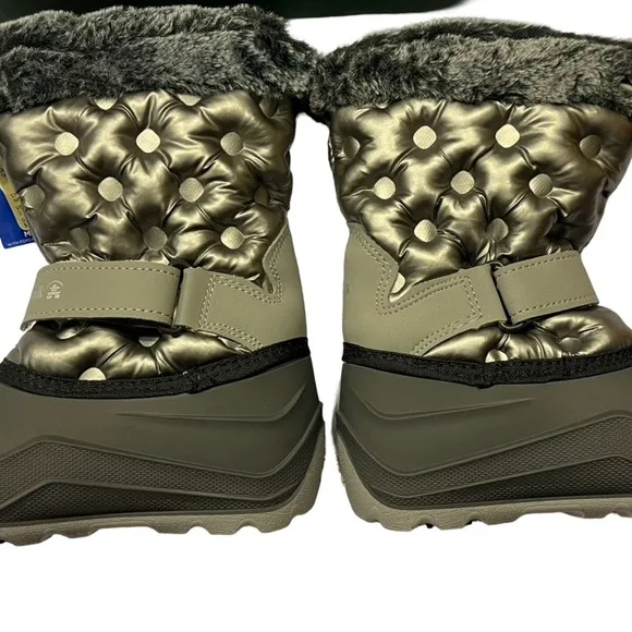 NWT Kamik Girl's Penny 3 Silver Waterproof Insulated Winter/Snow Boots Size 13