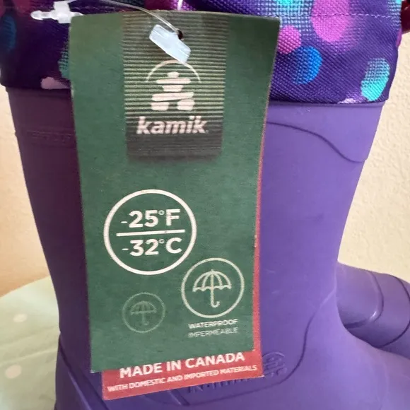 NWT Kamik Waterproof Boots size 1