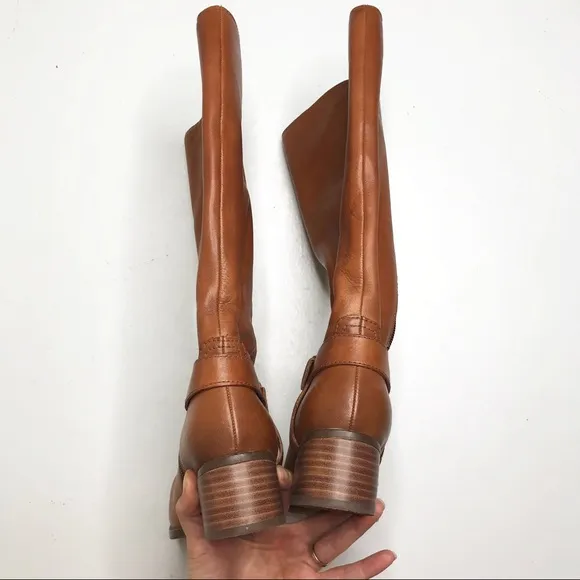 NWT Naturalizer Dalton Wide Calf Brown Cognac Leather Tall Riding Boots 5