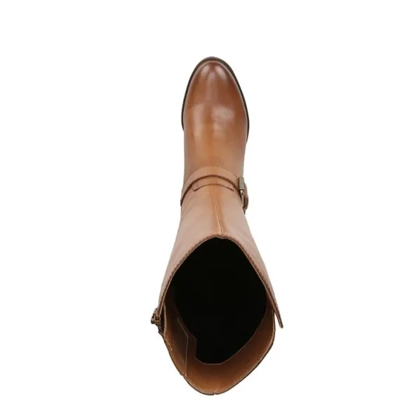 NWT Naturalizer Dalton Wide Calf Brown Cognac Leather Tall Riding Boots 5