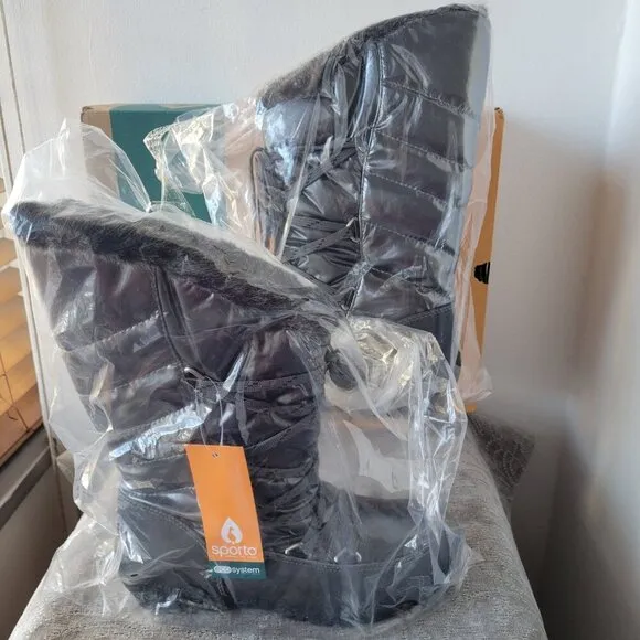 NWT – NWB Sporto Charles Angled Calf Waterproof Winter Boots (Size: 9M)