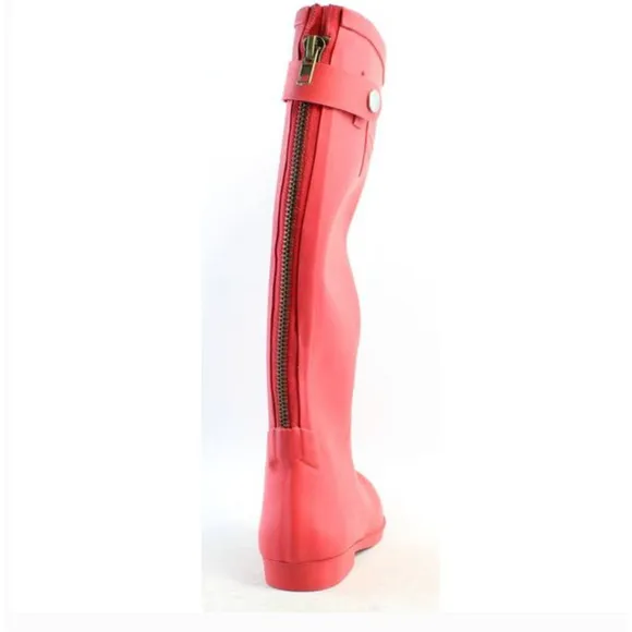 NWT Pajar Patricia Women's Rain Boots 6 Red Rubber Tall Knee High