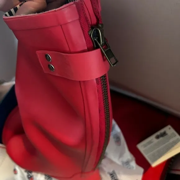 NWT Pajar Patricia Women's Rain Boots 6 Red Rubber Tall Knee High