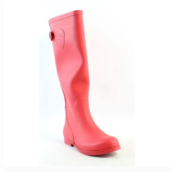 NWT Pajar Patricia Women's Rain Boots 6 Red Rubber Tall Knee High