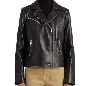 NWT Ralph Lauren Black Leather Moto Jacket XXL Asymmetrical Zip $600 Soft Lamb