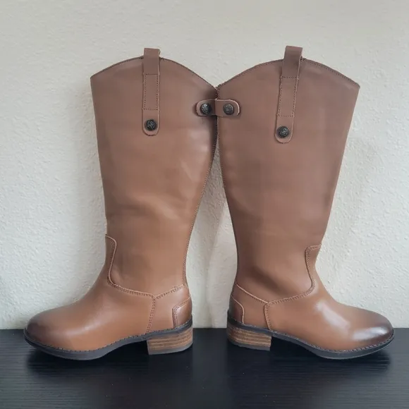 NWT Sam Edelman Penny Mini Brown Leather Boots Toddler Girl 11