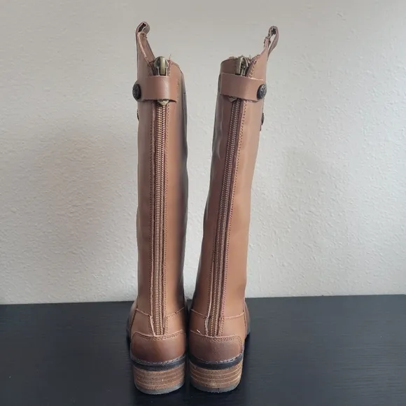 NWT Sam Edelman Penny Mini Brown Leather Boots Toddler Girl 11