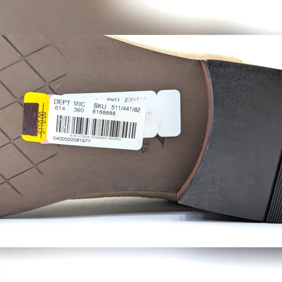 NWT SectionX Paxson Sand Suede Leather Memory Foam Chelsea Boots Size 12M