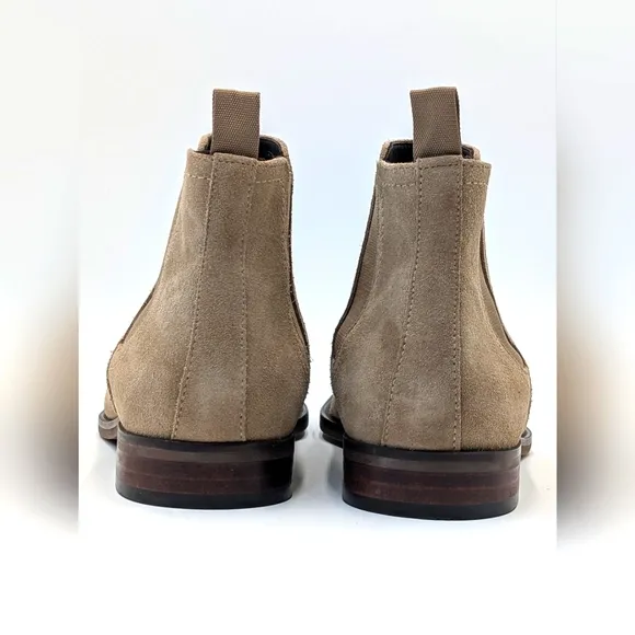 NWT SectionX Paxson Sand Suede Leather Memory Foam Chelsea Boots Size 12M