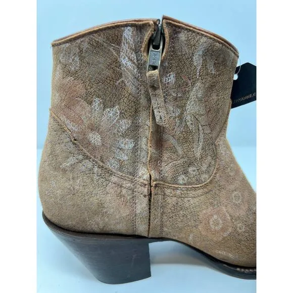 NWT Shyanne Sienna Western Ankle Boot Women's Leather 162483 Size 9155