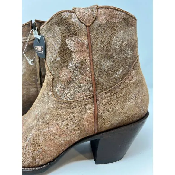 NWT Shyanne Sienna Western Ankle Boot Women's Leather 162483 Size 9155