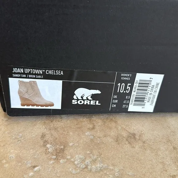 NWT SOREL Joan Uptown Chelsea Wedge Ankle Waterproof Boots